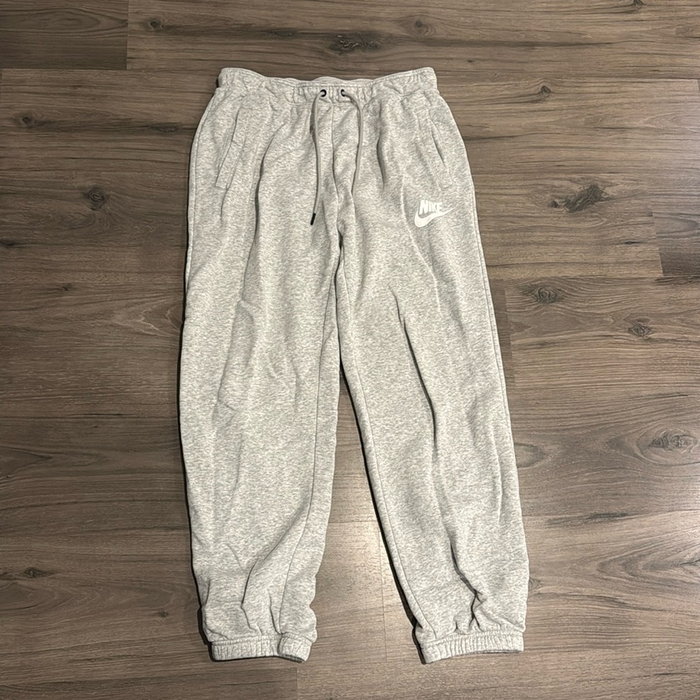 light grey nike joggers - size M